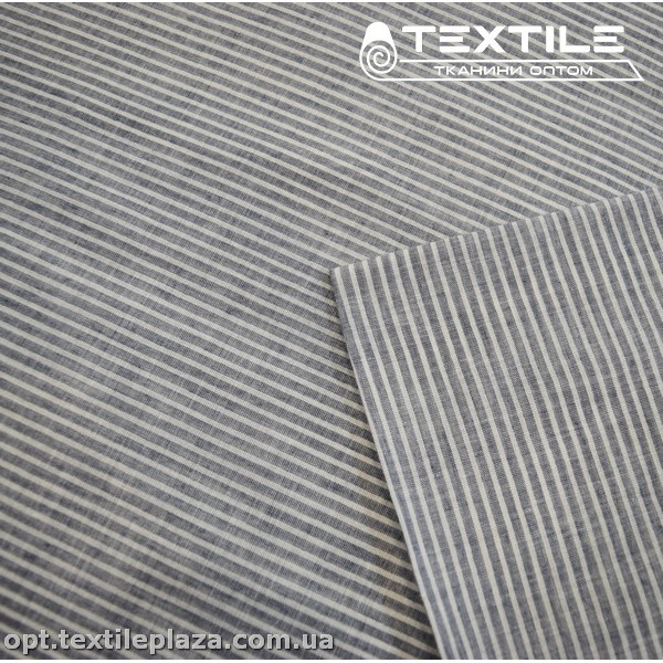 Хлопок полоска 4041D1C2 черно-белый