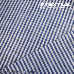 Хлопок полоска 4181D3C2 индиго-белый