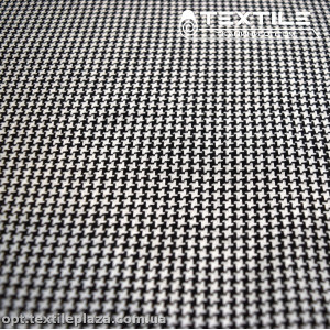 Хлопок клетка 14517D3C3 гусиная лапка, бело-черный