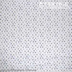 Хлопок абстракция 2591D14C1 квадраты, белый