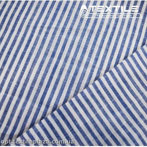 Хлопок полоска 4181D3C3 сине-белый