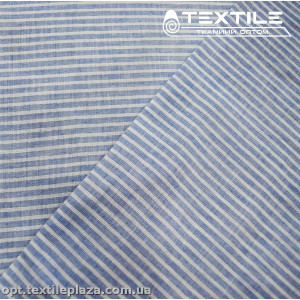 Хлопок полоска 4041D1C1 сине-белый