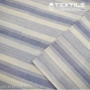 Хлопок полоска 4031D1C2 бело-сиреневая