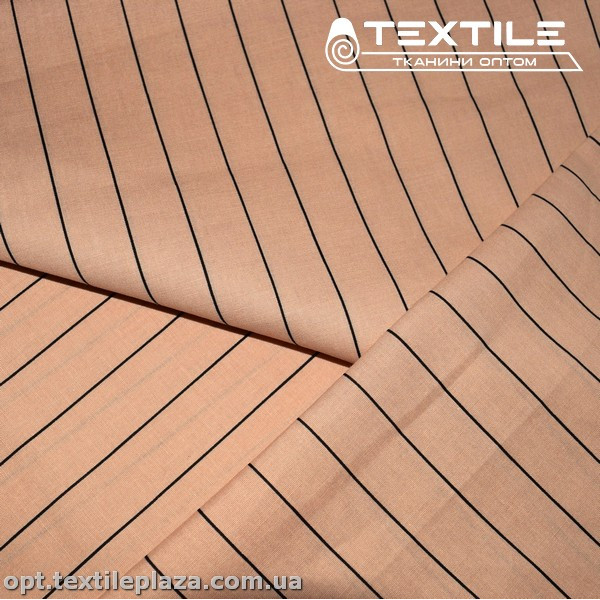 Хлопок полоска 3854D39C3 черно-пудровый