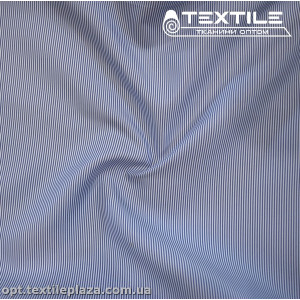 Хлопок полоска 4164D1C2 рубашечный, бело-синий