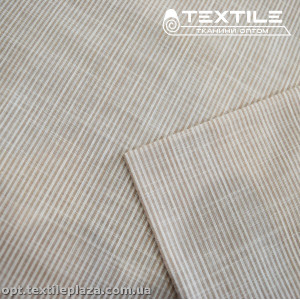 Хлопок полоска 4181D1C1 бежево-белый