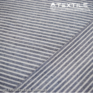 Хлопок полоска 4026D1C4 бело-синий