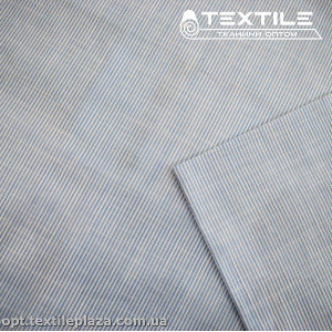Хлопок полоска 4110D1C бело-голубой