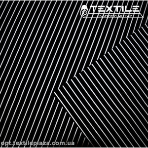 Хлопок полоска 3854D34C1 бело-черный