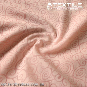 Хлопок жаккард 14522D2C2 Burnout узор, лососево-розовый