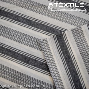 Хлопок полоска 4031D1C3 бело-черная