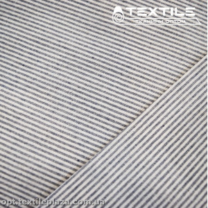 Хлопок полоска 4021D1C4 графитово-белый