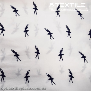 Хлопок абстракция 2591D33C1 балет, белый