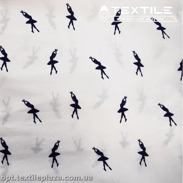 Хлопок абстракция 2591D33C1 балет, белый