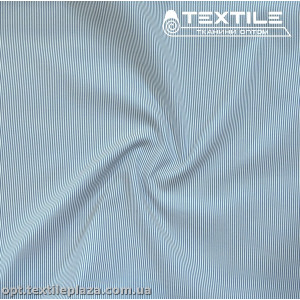 Хлопок полоска 4175D1C2 рубашечный, сине-белый