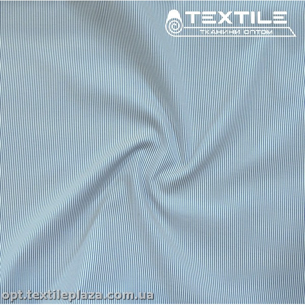 Хлопок полоска 4175D1C2 рубашечный, сине-белый
