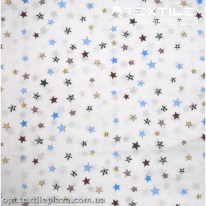 Хлопок абстракция 2748D2C2 звезды, белый