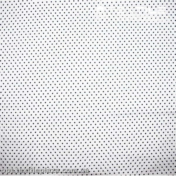 Хлопок горошек 4092D4C1 черный, белый