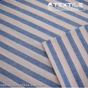 Хлопок полоска 4034D1C1 сине-розовый