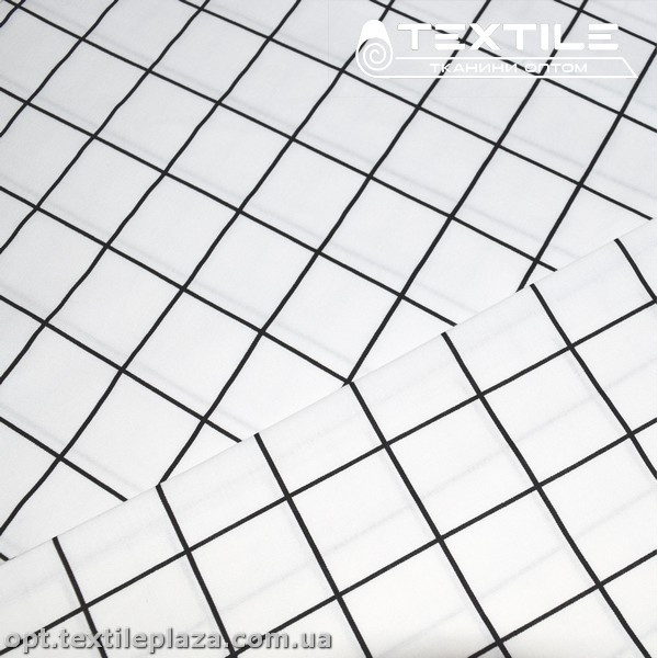 Хлопок клетка 3854D42C1 бело-черный