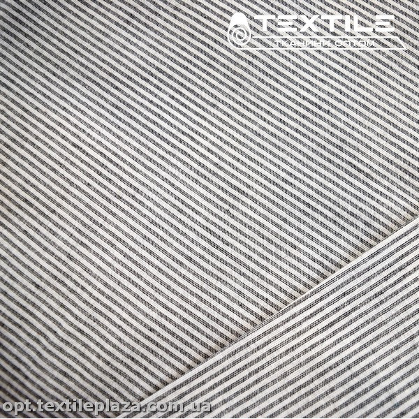 Хлопок полоска 4021D1C5 черно-белый