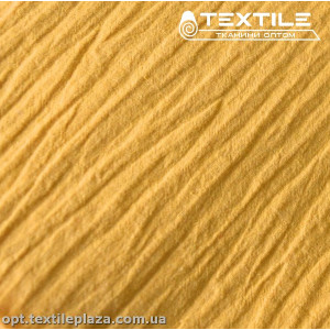 Хлопок крэш 3873C2 желто-горчичный