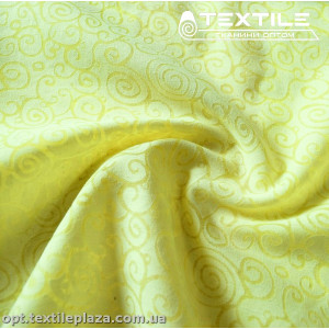 Хлопок жаккард 14522D2C3 Burnout узор, лимонно-желтый