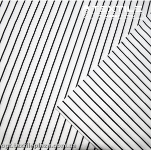 Хлопок полоска 3854D34C2 черно-белый