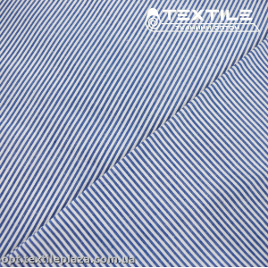 Хлопок полоска 4024D1C3 рубашечный, бело-синий