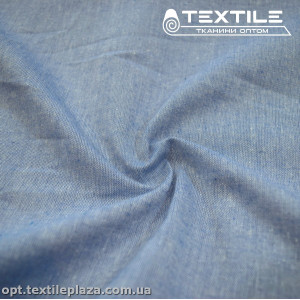 Хлопок однотонный 4178C2 меланж, голубой