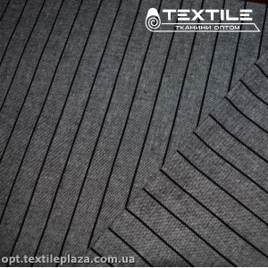 Хлопок полоска 4177D1C4 черно-серый