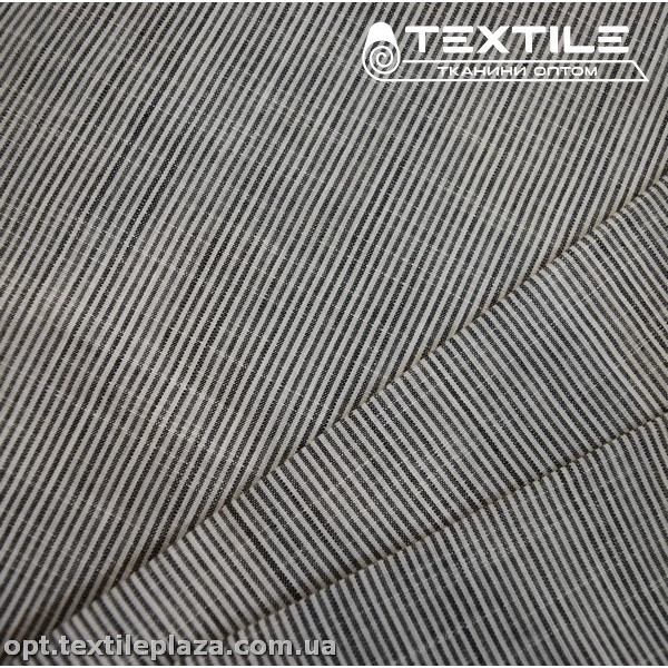 Хлопок полоска 4181D1C4 черно-белый