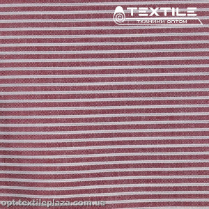 Хлопок полоска 15504D1C4 бордово-белый