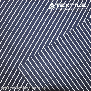 Хлопок полоска 3854D34C3 бело-синий