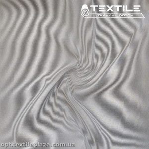 Хлопок полоска 4175D1C4 рубашечный, графитово-белый