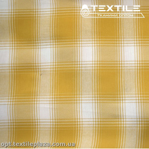 Хлопок клетка 14517D1C4 бело-горчичный
