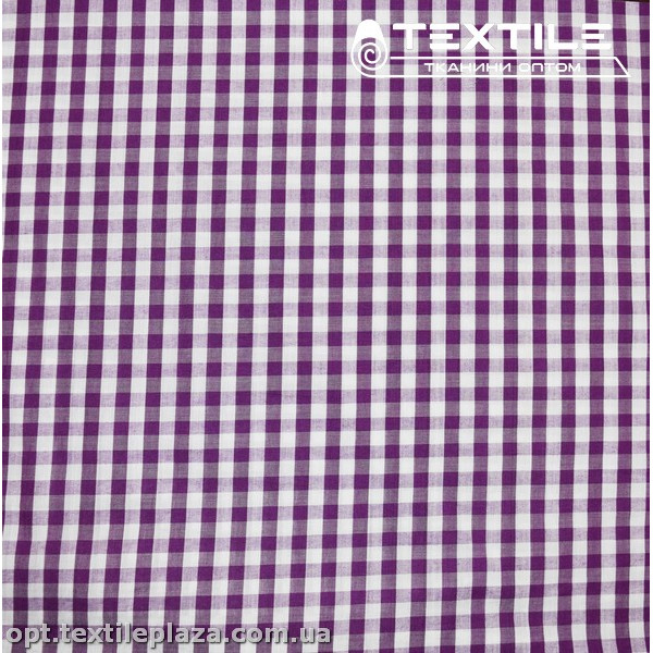Хлопок клетка 20720D21C бело-фиолетовый