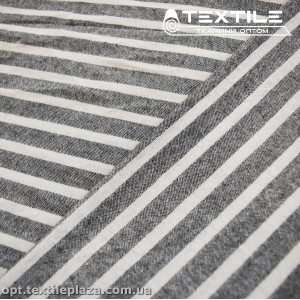 Хлопок полоска 4027D1C4 бело-черный