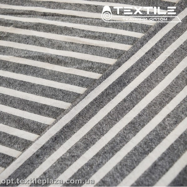 Хлопок полоска 4027D1C4 бело-черный