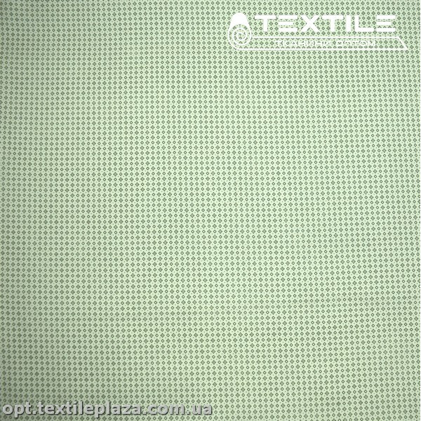 Хлопок абстракция 2748D15C2 узор, зелено-белый