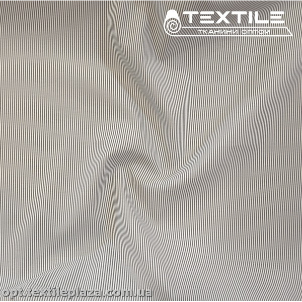 Хлопок полоска 4053D1C22 рубашечный, бело-черный