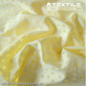 Хлопок жаккард 14522D4C3 Burnout горошек, лимонно-желтый
