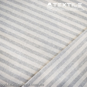 Хлопок полоска 4022D1C3 бело-серая