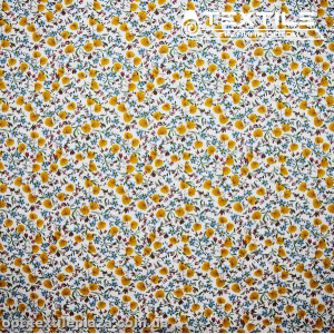 Хлопок цветы 2748D18C2 желтые, белый