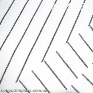 Хлопок полоска 4177D3C1 бело-черный