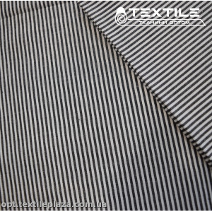 Хлопок полоска 4179D1C4 рубашечный, бело-черный