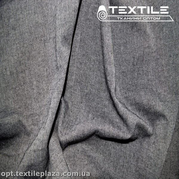 Хлопок однотонный 12990C7 темно-серый