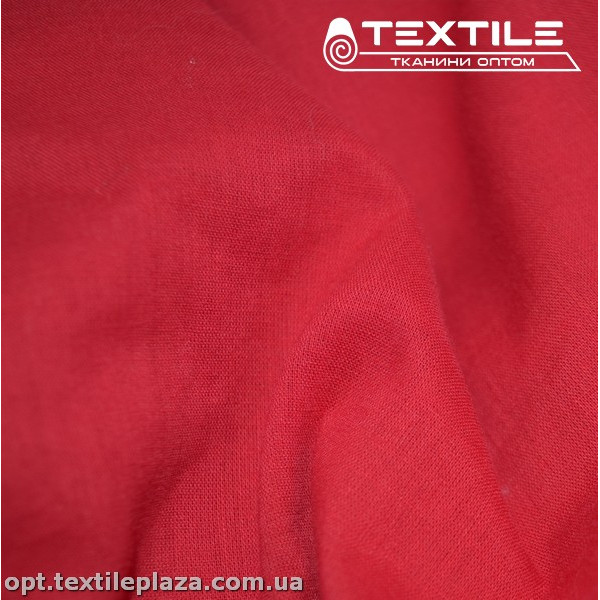 Хлопок однотонный 2674C9 красный