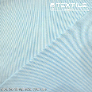 Хлопок полоска 2591D19C4 рубашечный, бело-голубой
