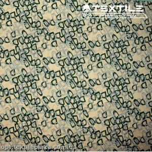 Хлопок абстракция 3874D11C1 петли, бежевый